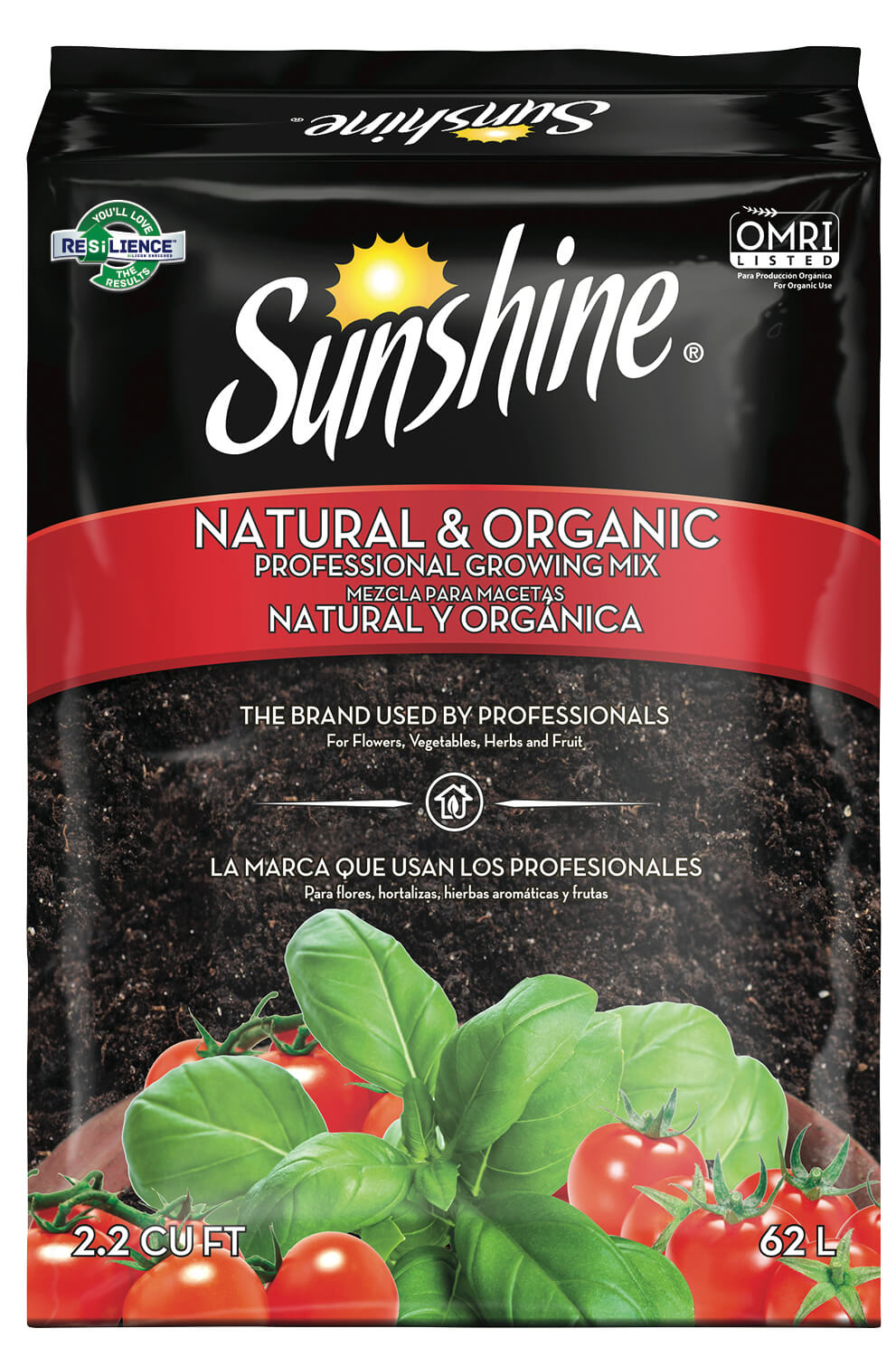 Sunshine Natural & Organic Professional Growing Mix pack